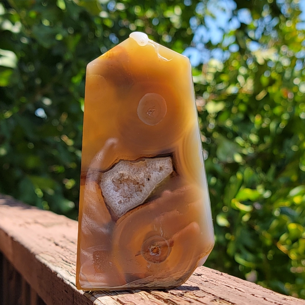NEW 4.55" AGATE TOWER